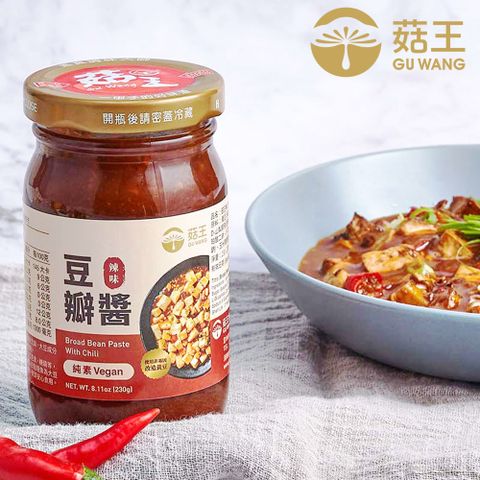 菇王 【食品】辣豆瓣醬230g