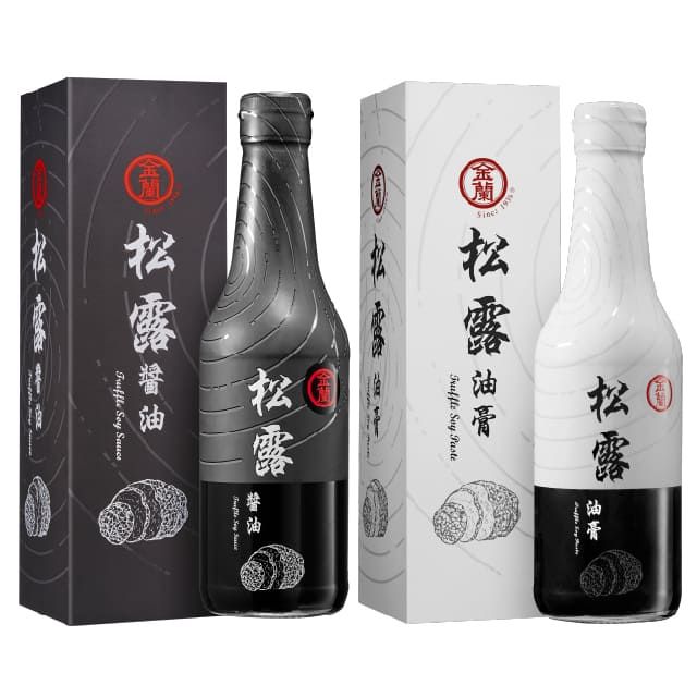 金蘭 松露醬油組合(油膏500ml+醬油500ml)