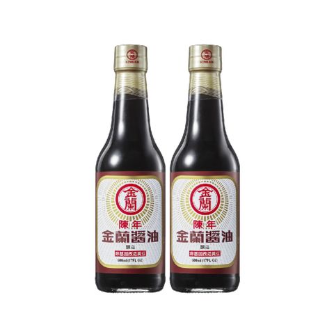 金蘭 陳年醬油500ml x2入組