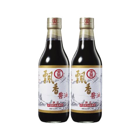 金蘭 飄香醬油590ml x2入組