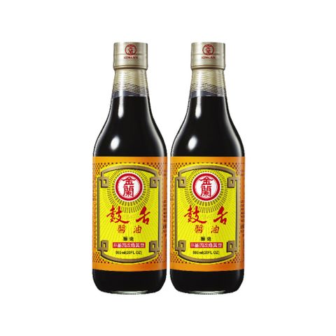 《金蘭》鼓舌醬油590ml*2入組