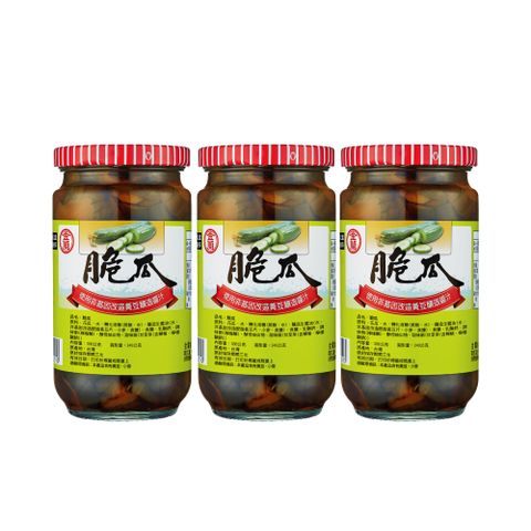 金蘭 脆瓜396g x3入組