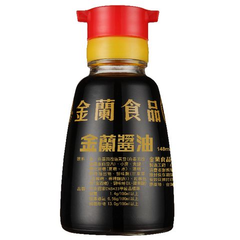 【金蘭】金蘭桌上瓶醬油148ml