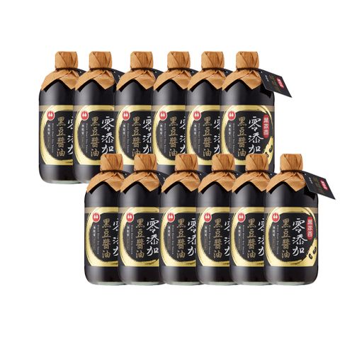 萬家香零添加黑豆醬油450mlx12