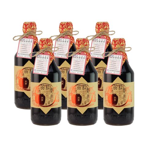 【黑豆桑】天然極品養生紅麴醬油６瓶