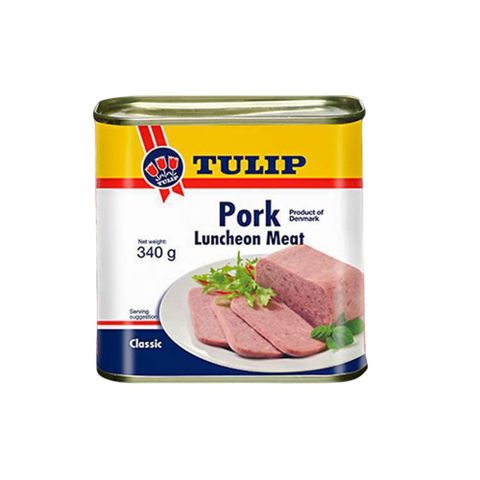 TULIP 午餐肉罐 340g 丹麥原裝進口 SPAM 韓劇流行的火腿罐頭 三明治 X4罐 免運組