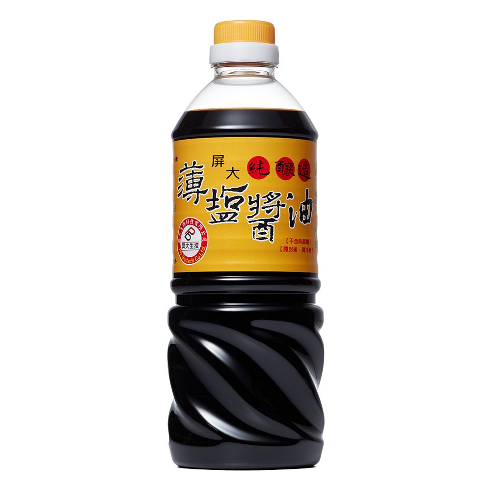 屏大 非基改薄鹽醬油710ml(3入)