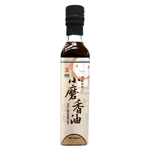 日正 【食品】頂級小磨香油240ml-四方瓶