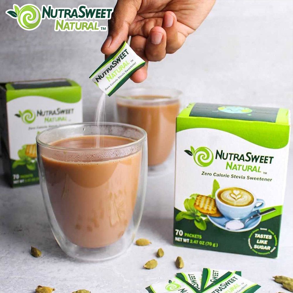 NutraSweet Natural 【美國原裝進口】天然萃取甜菊糖-70包/盒-1盒