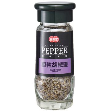 《真好家》粗粒胡椒鹽-鑽石瓶 (60g)*2入組