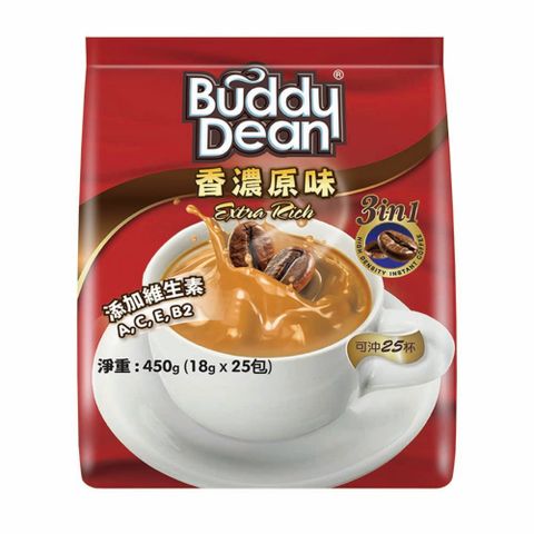 Buddy Dean 巴迪三合一咖啡-香濃原味(18gx25包入)