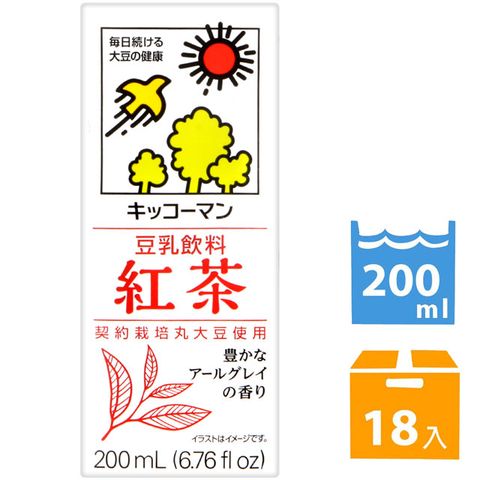 龜甲萬 龜甲萬豆乳-紅茶風味 (200ml *18入)