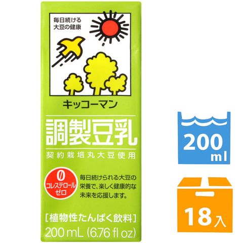 龜甲萬 龜甲萬豆乳豆奶-調製豆乳 (200ml *18入)