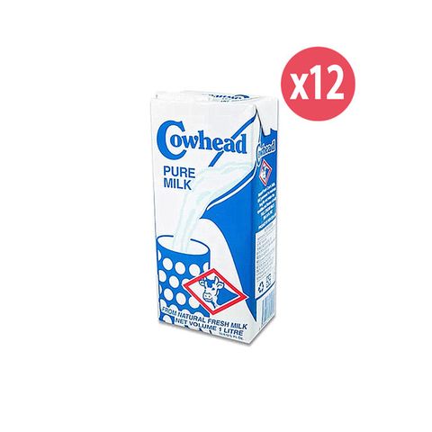 【Cowhead田園】100%無添加UHT全脂牛乳(保久乳)1000mlx12罐/箱