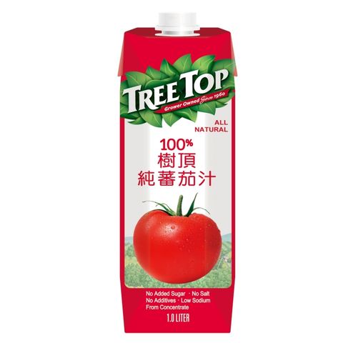 人氣熱銷推薦下殺85折Treetop》樹頂100%純蕃茄汁(1000mlx4瓶)