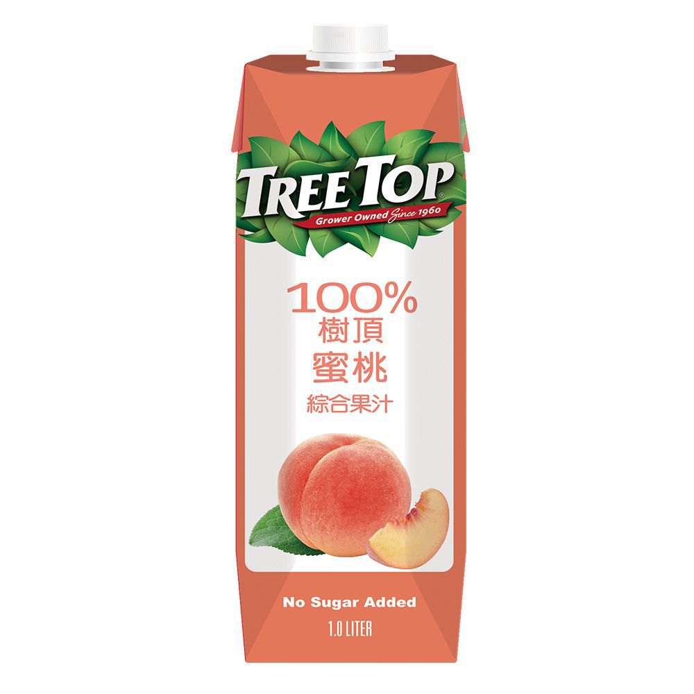 Tree top 樹頂  100%水蜜桃綜合果汁1000ml