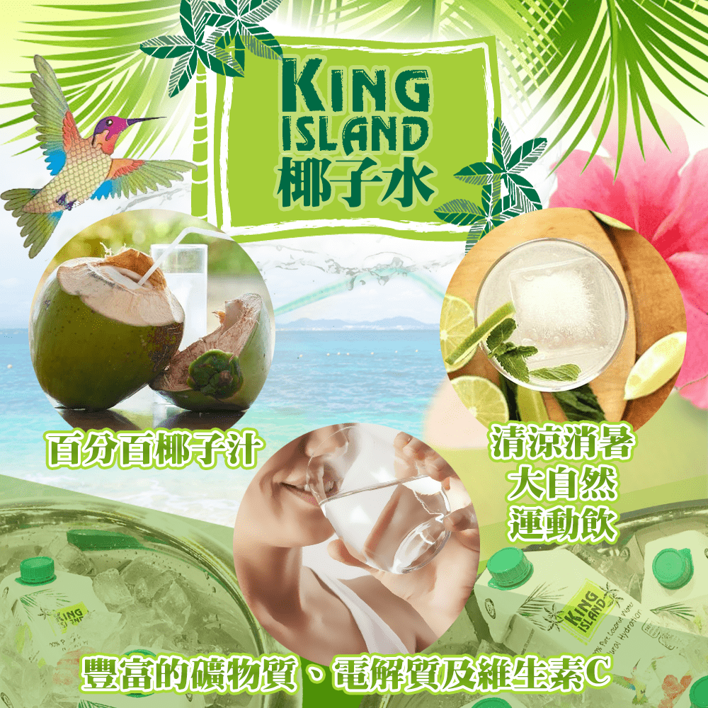 泰國King Island椰子水500ml