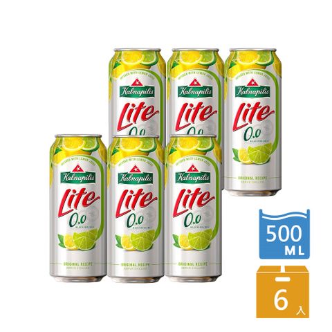 Kalnapilis肯納無酒 精啤 酒風味飲-檸檬500mlX6入/組