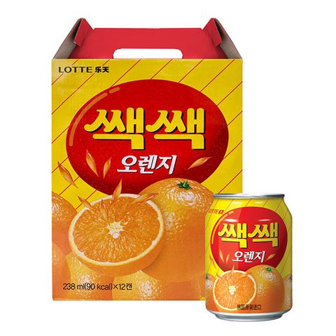 ★韓國Lotte果汁★Lotte 樂天 粒粒橘子汁禮盒(238mlx12入)