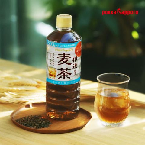 《POKKA》無糖日本伊達麥茶 箱裝600ml*24入