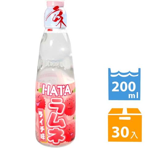 HATA 古早味彈珠汽水-荔枝風味 (200ml*30入)
