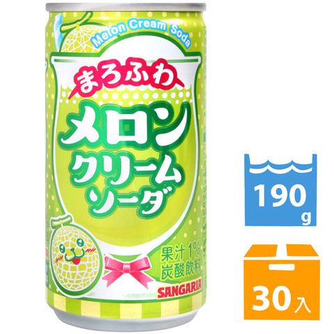 SANGARIA 哈密瓜風味碳酸飲料 (190g*30入)