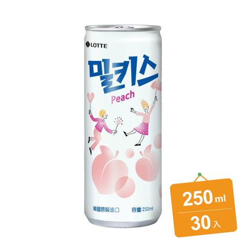 LOTTE 樂天 水蜜桃優格風味碳酸飲(250mlx30入)