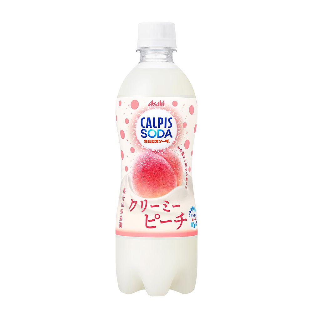 Asahi 朝日 可爾必思蘇打醇乳蜜桃 500 ml-24入