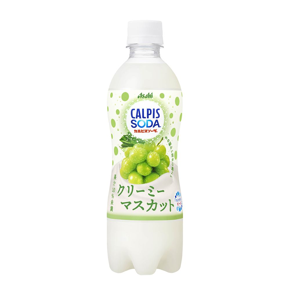 Asahi 朝日 可爾必思蘇打醇乳麝香葡萄500 ml-24入 即期良品2025/04/30