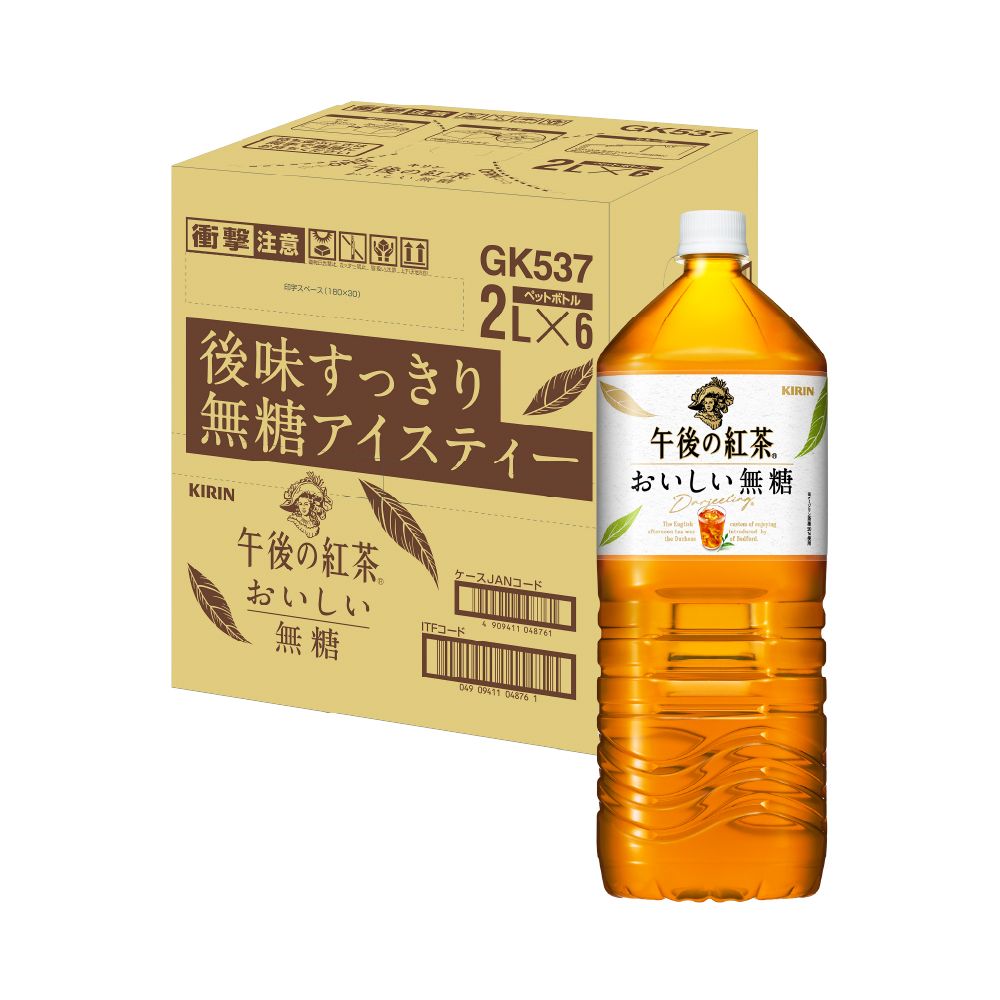 KIRIN 麒麟 午後紅茶-無糖紅茶2L*6入