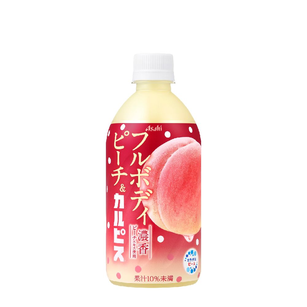 Asahi 朝日 可爾必思濃香蜜桃乳酸菌飲料480ml-24入
