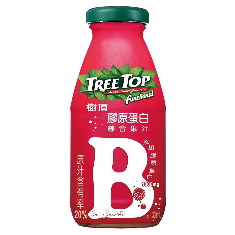  《Treetop》 樹頂膠原蛋白綜合果汁300mlx24瓶(玻璃瓶)