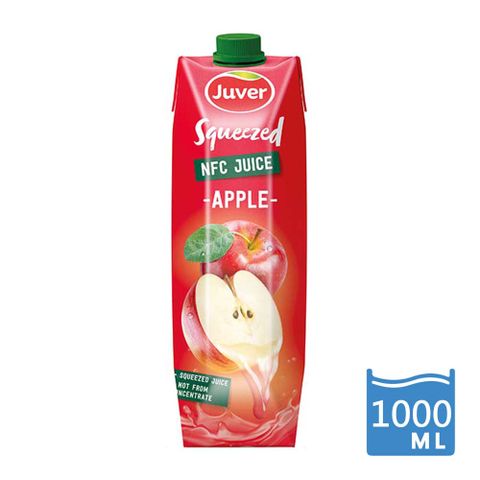 西班牙果汁市場領導品牌Juver NFC非濃縮還原蘋果汁1L_賞味期限：2024/6/15