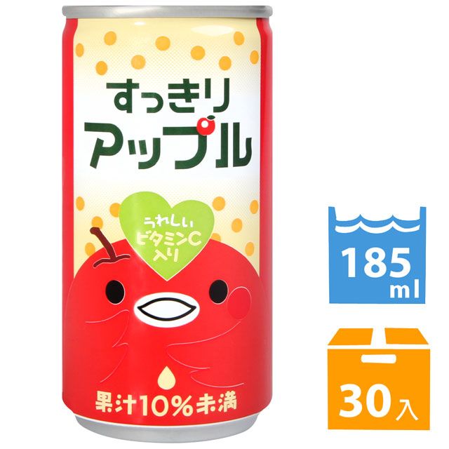 富永 日本 神戶居留地-蘋果風味飲料 (185ml*30入)