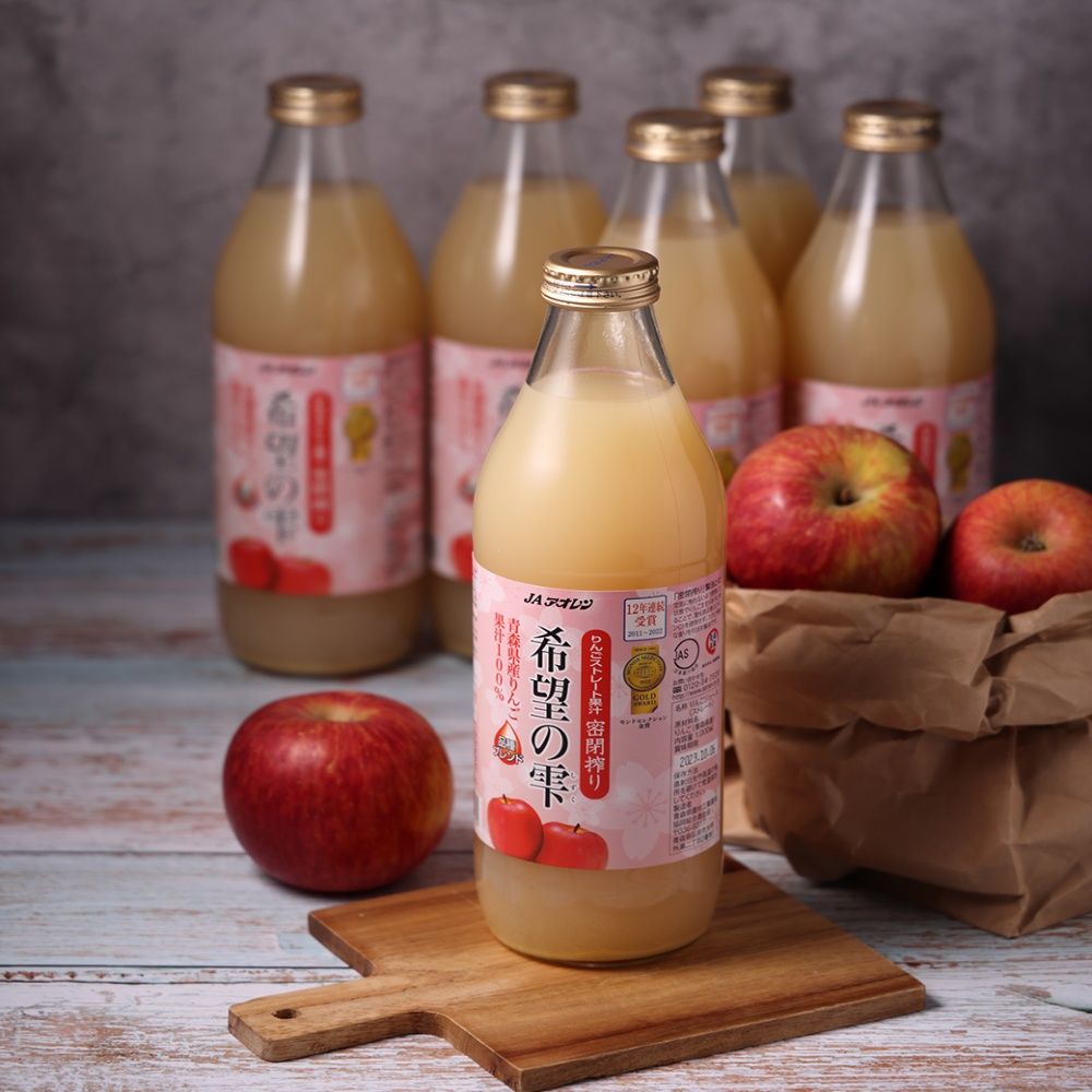 青森農協 青連希望蘋果汁 1L (6入/箱)