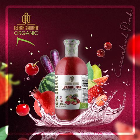 Georgia 有機粉色蔬果原汁(750ml/瓶)