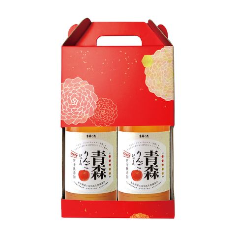 季節的恩惠 青森縣產100%純天然蘋果汁 1000ml(2入/盒)x2盒
