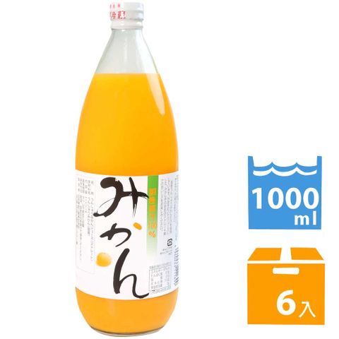 日本果實工業 日本蜜柑汁 (1000ml*6入)