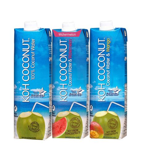 KOH 酷椰嶼 COCONUT 椰子汁系列組合包1000ml*3入(椰子汁+椰子芒果汁+椰子西瓜汁)