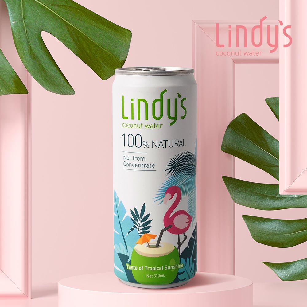  Lindy's 100%原味椰子水(310mLX6入)