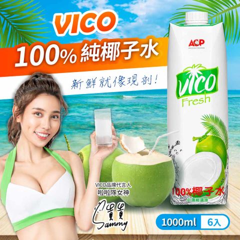 【VICO】100%純椰子水(1000ml*6入)x2箱