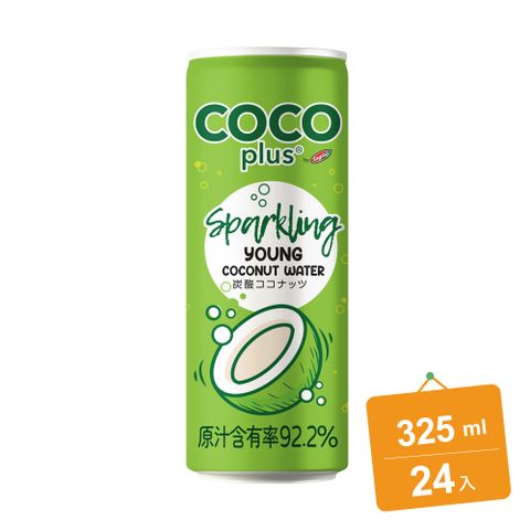 Cocoplus 氣泡椰子水(325毫升x24入)