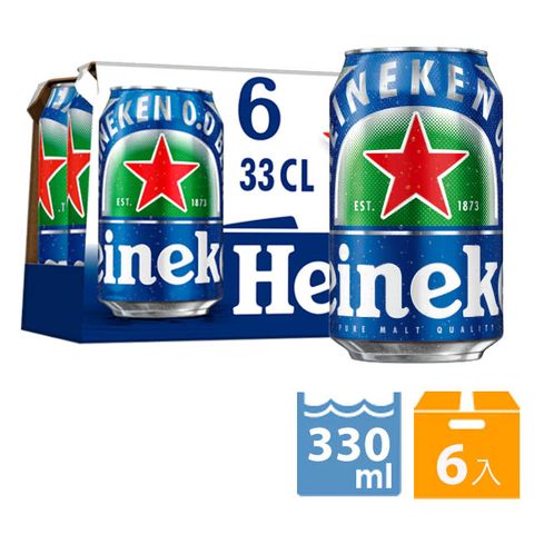 海尼根0.0零酒 精 罐裝 330ml/6入