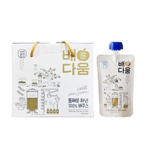 【韓味不二】韓國水梨汁100ml(10入)禮盒