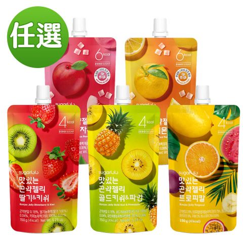 【韓味不二】INTAKE韓國蒟蒻果凍飲150g(熱帶水果/草莓奇異果/奇異果鳳梨口味)