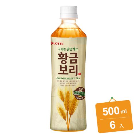 LOTTE樂天 黃金大麥茶(500mlx6入)