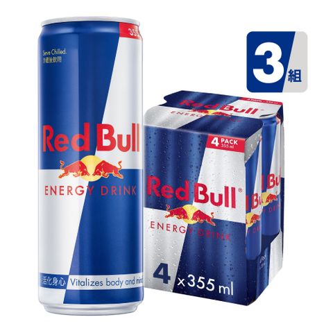 Red Bull 【 紅牛】能量飲料 355ml (4入/組)