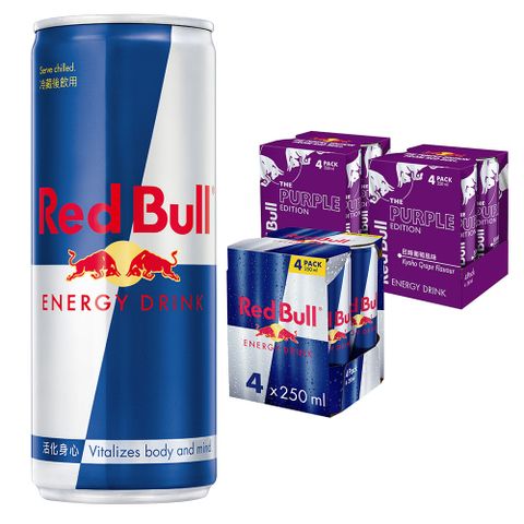 Red Bull 【 紅牛】能量飲料 250ml (4入/組)