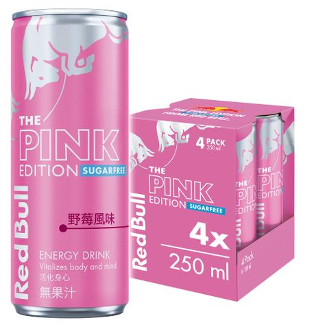 Red Bull 紅牛野莓風味無糖能量飲料 250ml (4罐x3組)
