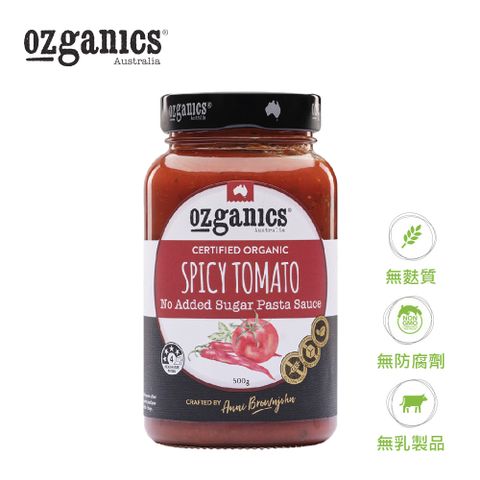 Ozganics 澳洲有機辣味義大利麵醬 500G